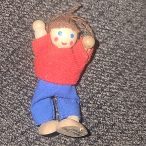 Melissa & Doug Red‎ and Blue Wooden Doll